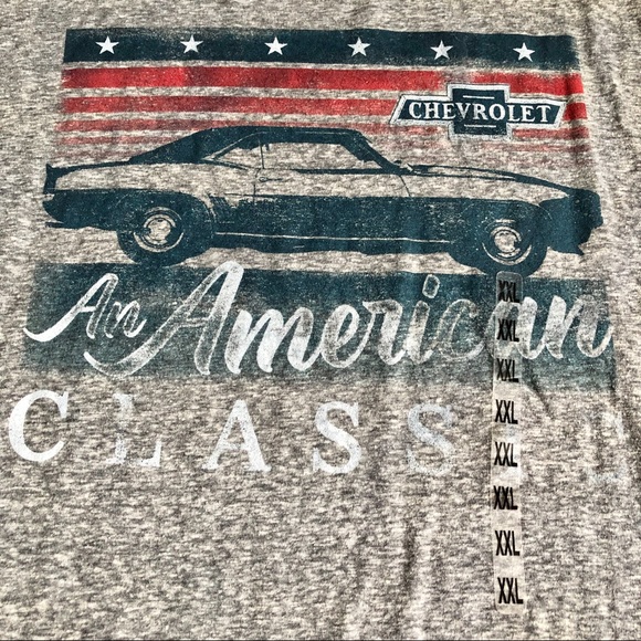 NEW GM Chevrolet An American Classic Tee Shirt Gray XXL UNISEX Men’s - Picture 3 of 15